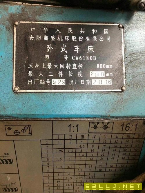 安陽車床CW6180Ⅹ2000質量很不錯！