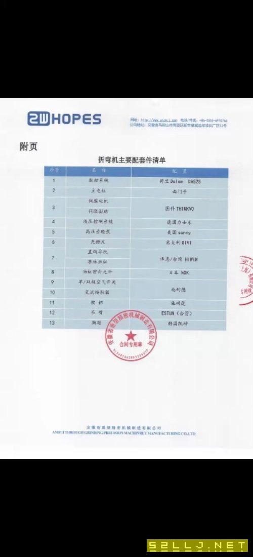 出售：2020年7月出廠剪板機折彎機一套，實際使用6個月，機器很新。