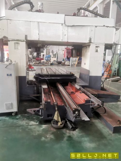 出售臺灣銘順2x3米程控龍門導軌磨，液壓傳動，工作臺寬1.6米，加工高度900