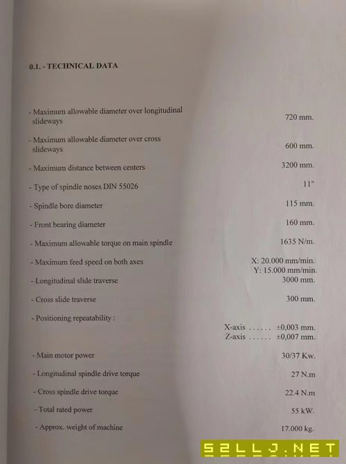 在位出售達(dá)諾巴特TNC16大型數(shù)控斜車