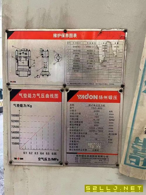 出售揚(yáng)鍛2430噸沖壓線（1000-630-400-400）