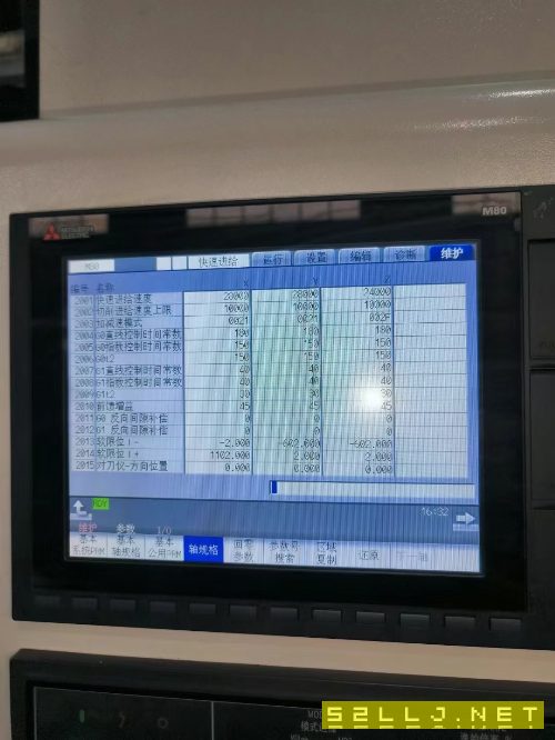 2020年鑫臺工1160數控銑，三菱m80系統，三線滾柱導軌.