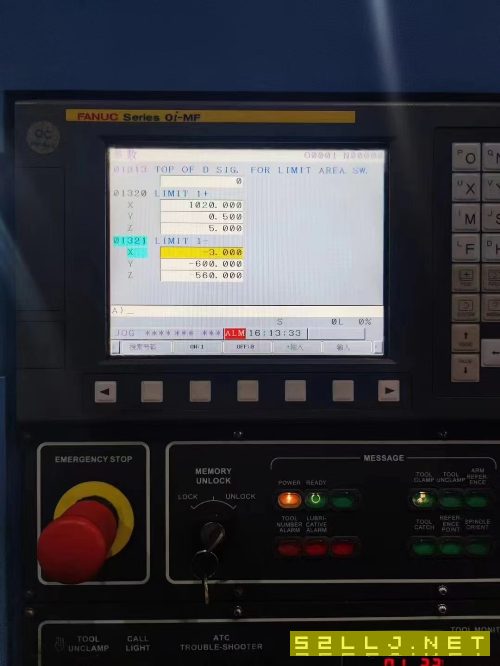 臺灣原裝大立1060重型數(shù)控銑。發(fā)那科.OI-MF1包系統(tǒng)。.