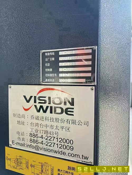 臺灣喬威進9成新5米5軸龍門，工作臺2.4米5米，門寬2.8.