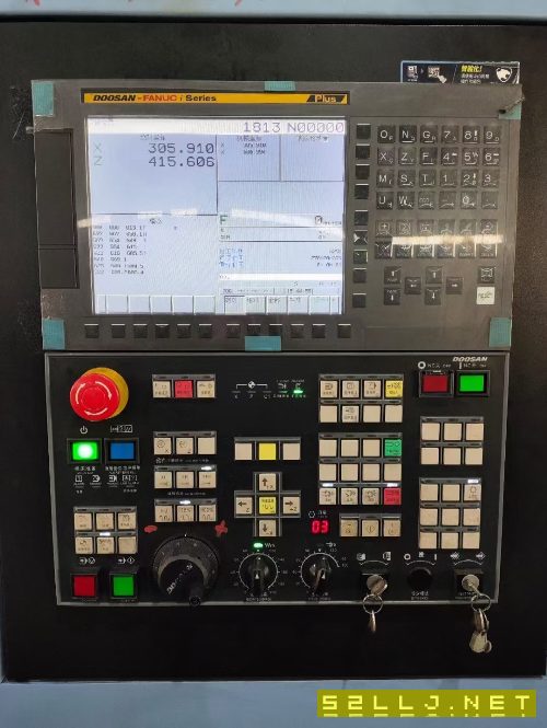 2022年斗山PUMA3050軌斜刀塔機(jī)發(fā)那科TF