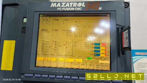 主軸20000轉/分鐘，BT50刀柄，馬扎克640M系統，中心出.