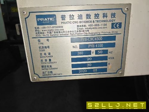 出售:2020年普拉迪pyb-4500型材機，工作臺650mm，重型，需要聯系！