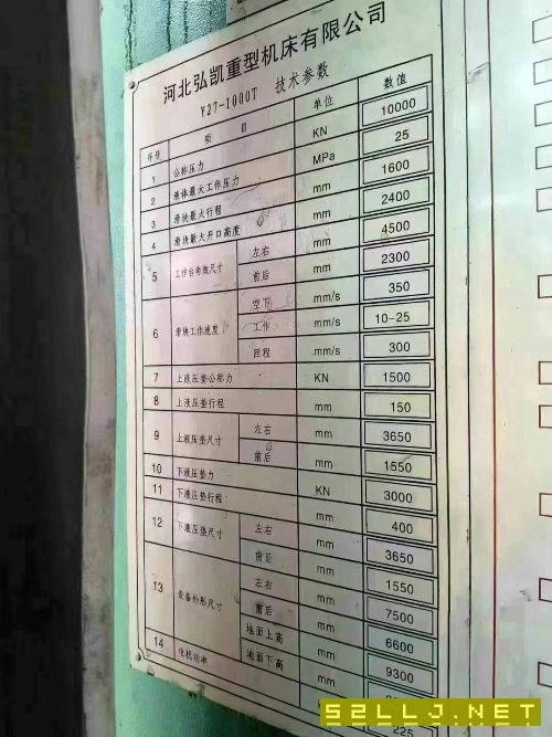 工廠在位出售：4臺(tái)液壓機(jī)沖壓線：1000