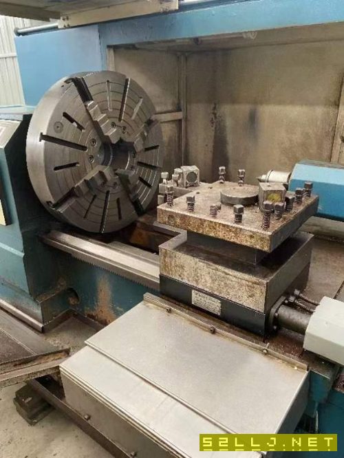 福州機床數控臥車CK6180，回轉直徑800mm，加工長度400.