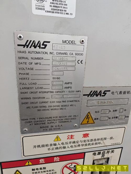 剛剛買下：哈斯st10數(shù)控車床，6寸卡盤12工位刀塔，帶.