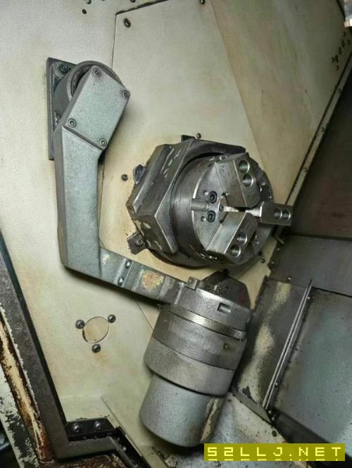 日本原裝馬扎克雙主軸車銑復合QTN100MS，6寸主軸帶對.