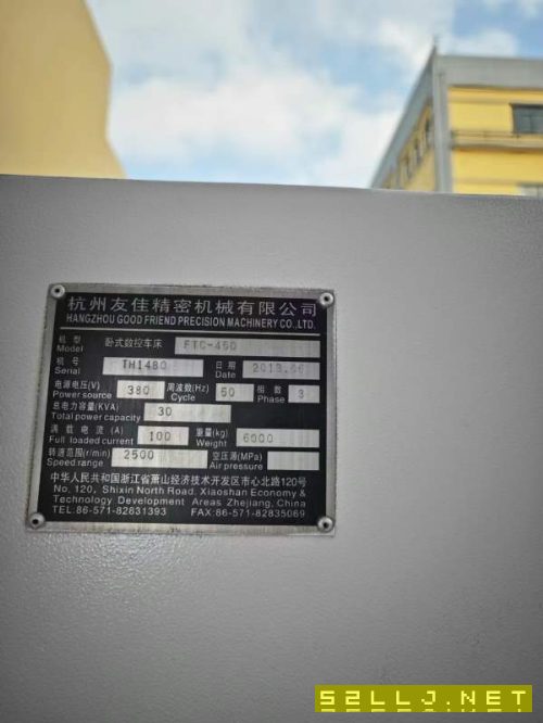 同款12臺，臺灣友佳FTC450兩軸THk重型線規回轉670，切.