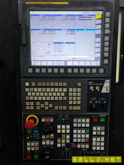 鹽城工廠剛剛拿下韓國原裝斗山PUMA800L數控車床，主軸.
