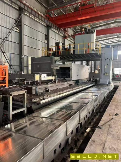 新定海天動柱12米龍門，帶光柵尺，超重型機，工作臺4.