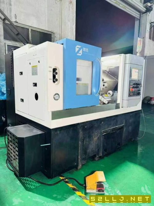 準新臺群智杰500斜軌刀塔機，發那科plus系統帶龍舟排.