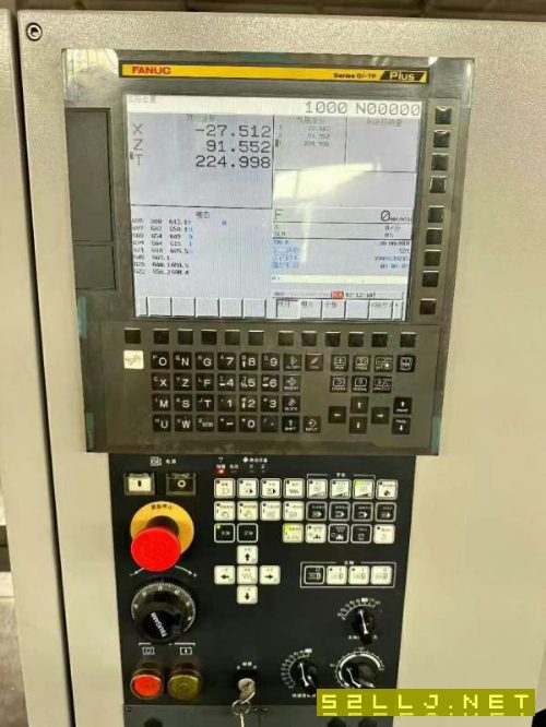 準新2021年日本津上M08J斜軌數控車床，發那科TF
