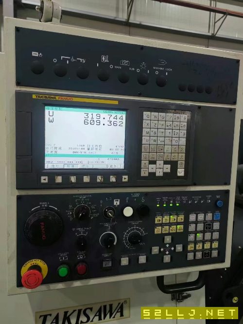2017年出廠，瀧澤NEX-108數控車床，發那科系統，加工.