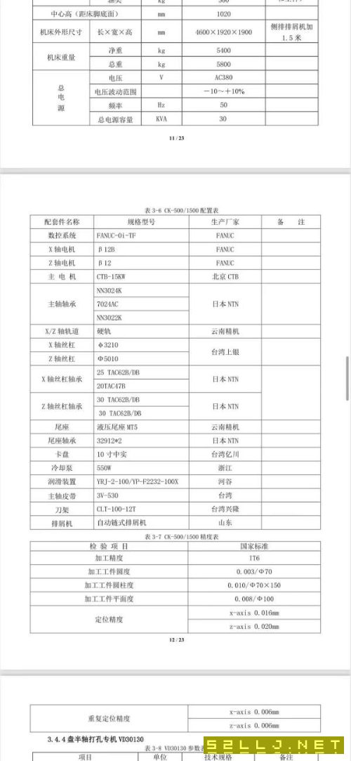 后三臺加工長度1500