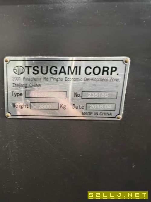 津上M08j數控車，8寸卡盤，8工位刀塔，帶排削機，2018.