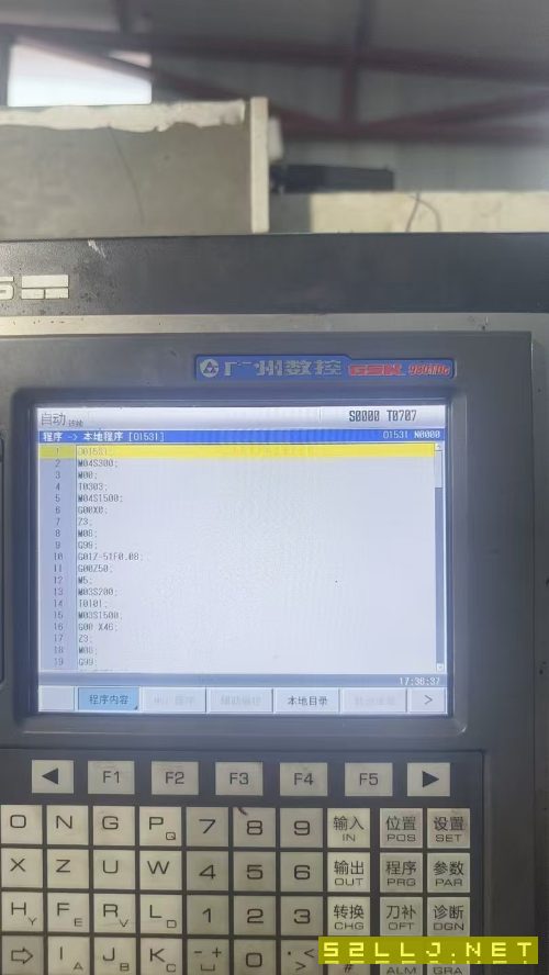 沈陽I5T5.2數控斜規刀塔機床一臺，8寸中空