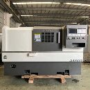 全新未用廣州加盟子HK45L斜軌數控車床，伺服主軸.