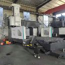 力岡4025數控龍門銑，BT50齒輪頭，發那科plus系統，兩.