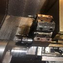 寶雞50斜軌刀塔機一臺，精度1絲，8寸卡盤，8工位刀塔.