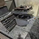 臺灣省原裝瀧鋒光機SK-4025龍門加工中心，兩線一硬導.